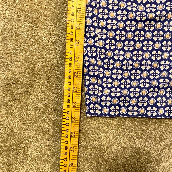 Zac&Rachel|| Navy/grey/white/nude print ankle length slacks with faux pockets - Picture 10 of 12